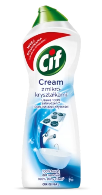Cif Cream - mleczko z mikrokryształkami 750 ml - Original