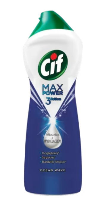 Cif Max Power - mleczko z wybielaczem 750 ml - Ocean Wave