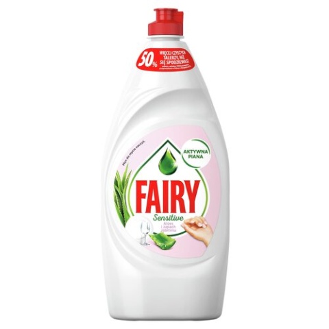 Fairy Sensitive płyn do naczyń 900 ml - Aloes i Jaśmin