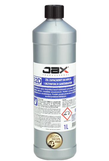 Jax Professional 32D - Żel zapachowy do mycia i dezynfekcji sanitariatów- 1L