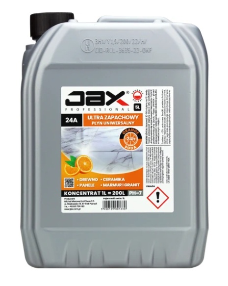 Jax Prosessional 24A Orange Soda - płyn do mycia podłóg 5L