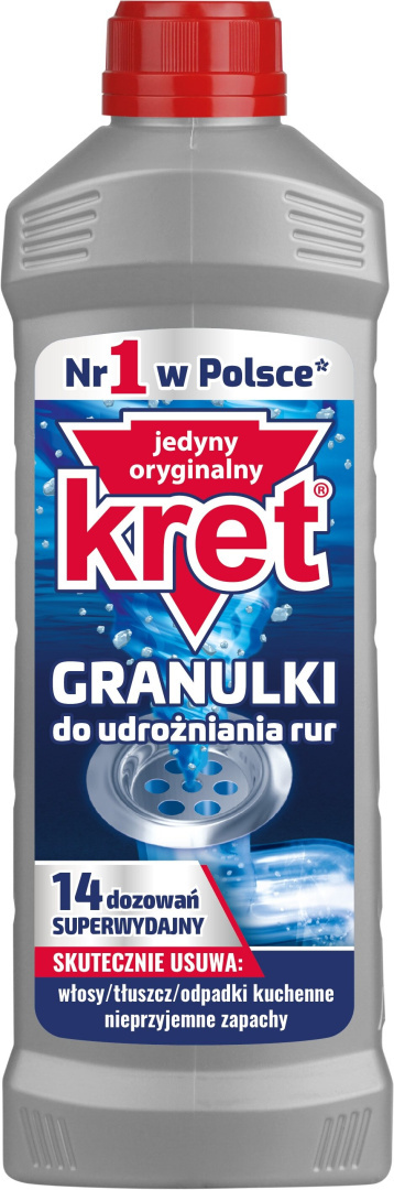 Kret - granulki udrażniające do rur 560g