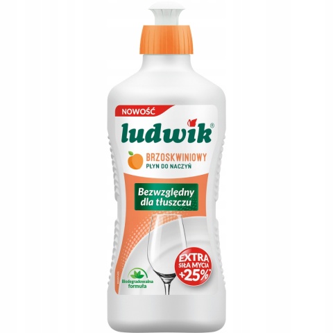 Ludwik Płyn do Naczyń 450ml - Brzoskwiniowy