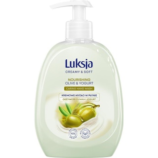 Luksja Creamy & Soft - mydło w płynie 500ml - Oliwka i Jogurt