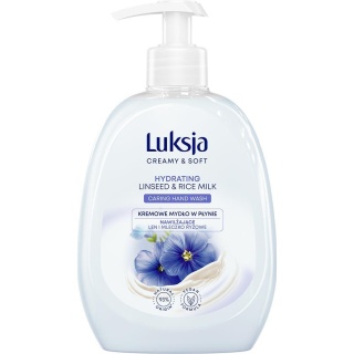 Luksja Creamy & Soft - mydło w płynie 500ml - Len