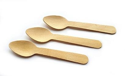 Łyżeczki drewniane - 100 sztuk