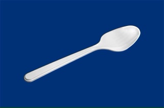 Łyżki plastikowe białe duże - 50 sztuk