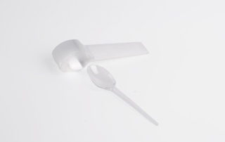 Łyżeczki plastikowe przeźroczyste - 50 sztuk