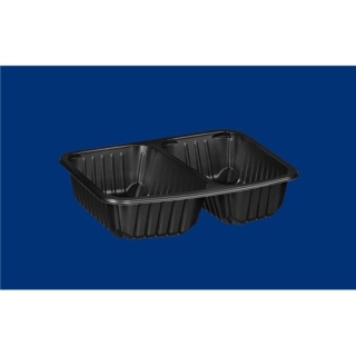 Pojemnik PP do zgrzewu 2-dzielny czarny