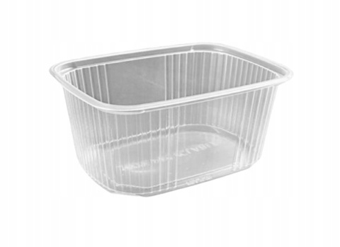 Pojemnik prostokątny plastikowy 150ml - 100 sztuk