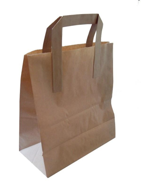 Torba papierowa brązowa 18x9x23 cm