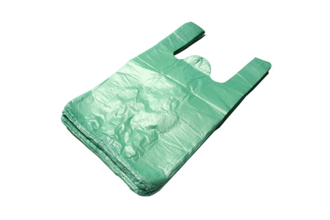 Reklamówka foliowa HDPE 25x45 cm Super mocne zielone- 140 sztuk