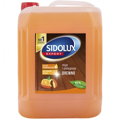 Sidolux Expert Płyn do mycia drewna 5L - Olejek pomarańczowy
