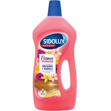 Sidolux Expert Płyn do mycia paneli i drewna 750ml - Bukiet różowych kwiatów