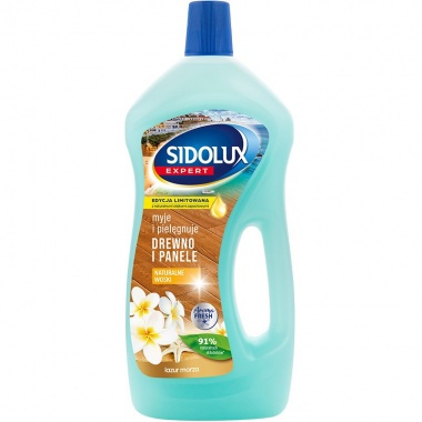 Sidolux Expert Płyn do mycia paneli i drewna 750ml - Lazur morza