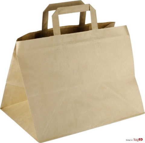 Torba papierowa brązowa 32x22x25 cm