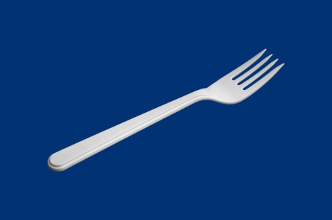 Widelce plastikowe białe - 50 sztuk