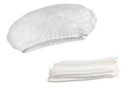 Czepki jednorazowe Clip białe - 100 sztuk