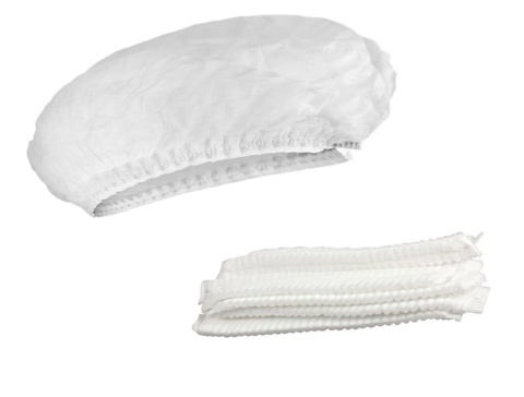 Czepki jednorazowe Clip białe - 100 sztuk