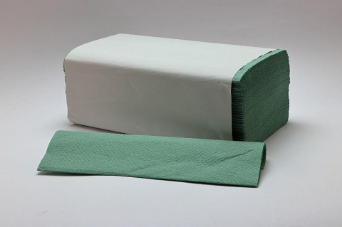 Ręcznik papierowy w listkach ZZ zielony 4000 sztuk