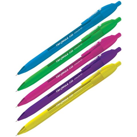 Długopis Triangle 110 RT Color wkład niebieski 0,7mm Berlingo (242984)