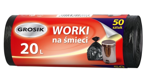 Grosik worki na śmieci 20L czarne