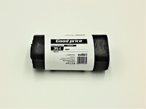Good Price worki na śmieci 35L czarne