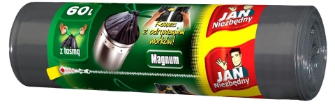 Jan Niezbędny Magnum worki na śmieci z taśmą 60L