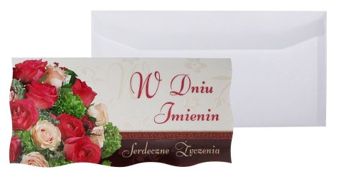 Kartka składana brokat bn DL Panorama (DL)