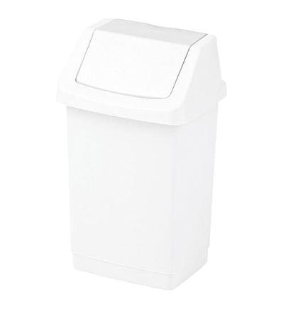 Kosz na śmieci Curver uchylny Click It 9L biały