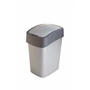 Kosz na śmieci Curver Flip Bin 50L srebrny/niebieski