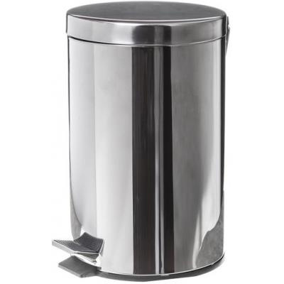 Kosz na śmieci Curver z pedałem 20L nierdzewny - srebrny