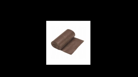 Biodegradowalne worki na śmieci brązowe 60L