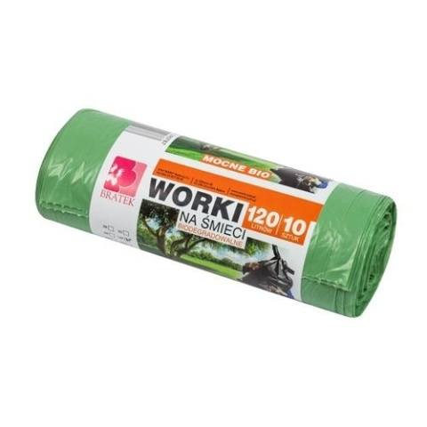 Bratek Biodegradowalne worki na śmieci 120L