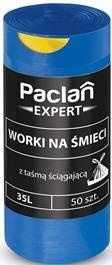 Paclan Expert Worki na śmieci 35L 50 sztuk z taśmą