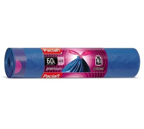 Paclan Premium Worki na śmieci 60L z taśmą