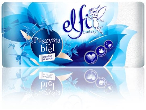 Papier toaletowy Elfi Premium Puszysta Biel