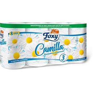 Papier toaletowy FOXY Camillia o zapachu rumianku