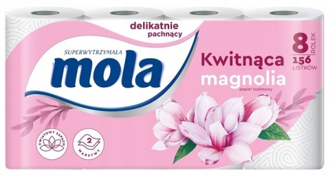 Papier toaletowy Mola Kwitnąca Magnolia 8 rolek