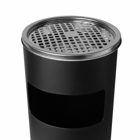 Popielnica stojąca duża czarna 25x60