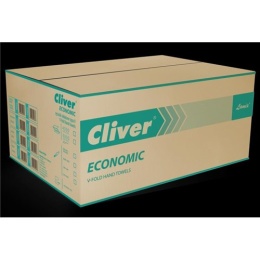 Ręcznik papierowy w listkach ZZ Cliver zielony 4000 sztuk