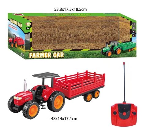 Traktor farmerski RC czerwony Lean (22934)