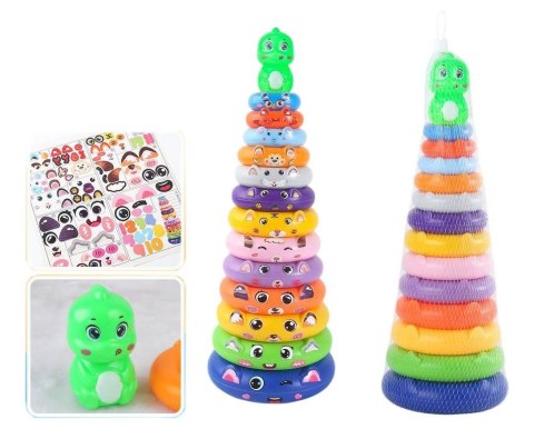 Układanka Wieża z kółek dinozaur 13 Lean (22847)