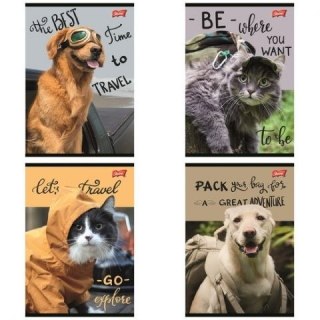 Zeszyt Traveler A5 60k. 70g krata Unipap