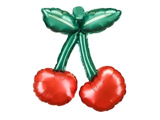 Balon foliowy do girland Wisienki, 28x31 cm, mix Partydeco (FB289)