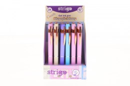 Długopis żelowy wkład niebieski 0,3mm Strigo (SSC388)