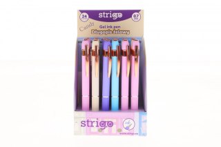 Długopis żelowy wkład niebieski 0,3mm Strigo (SSC388)