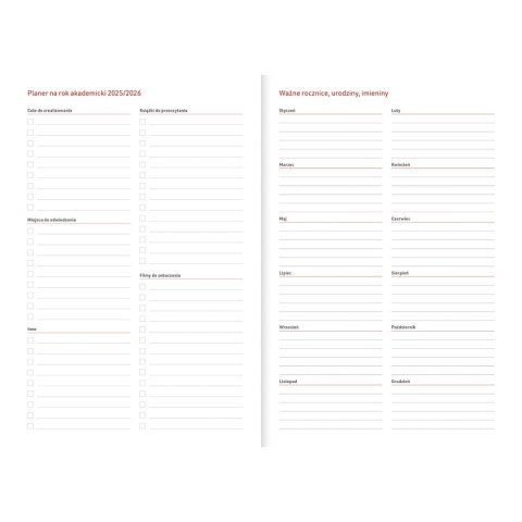 Kalendarz nauczyciela książkowy (terminarz) Vivella seledyn A5 Wydawnictwo Wokół Nas (A5TA071B)