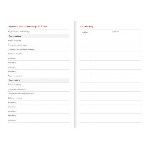 Kalendarz nauczyciela książkowy (terminarz) Vivella seledyn A5 Wydawnictwo Wokół Nas (A5TA071B)