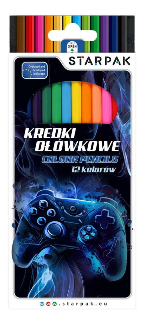 Kredki ołówkowe Pad 12 kol. Starpak (559670)